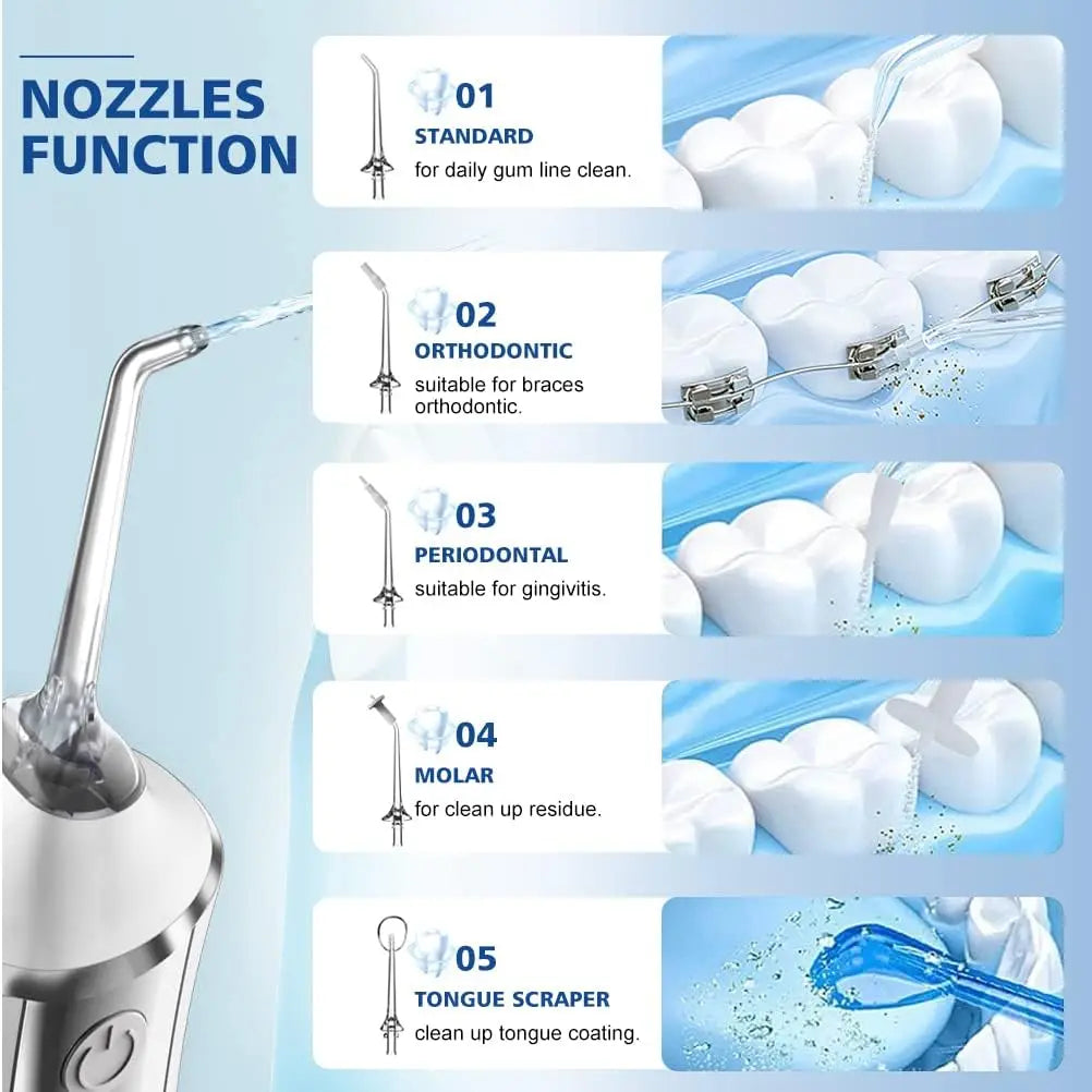 Elite Cordless Water Flosser – Precision Care for Teeth & Braces